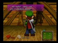 une photo d'Ã©cran de Luigi s Mansion sur Nintendo Gamecube